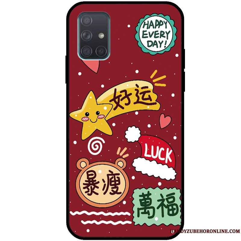 Etui Samsung Galaxy A71 Silikone Rotte Anti-fald, Cover Samsung Galaxy A71 Beskyttelse Trend Smuk