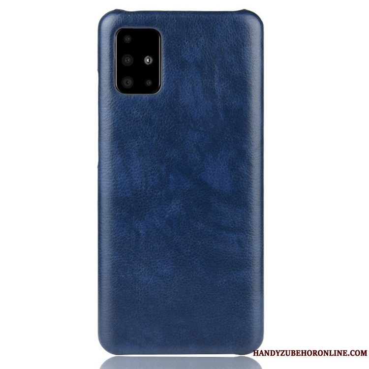 Etui Samsung Galaxy A71 Tasker Anti-fald Telefon, Cover Samsung Galaxy A71 Læder Blå Af Personlighed