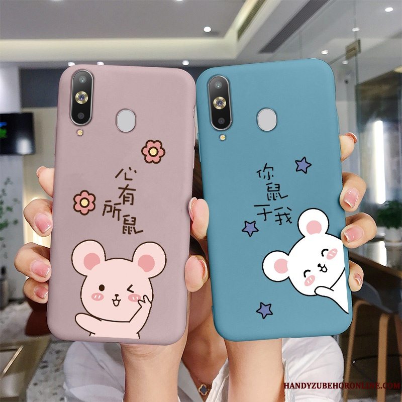 Etui Samsung Galaxy A8s Cartoon Rotte Simple, Cover Samsung Galaxy A8s Blød Anti-fald Blå