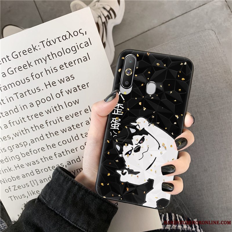 Etui Samsung Galaxy A8s Cartoon Sort Rombe, Cover Samsung Galaxy A8s Silikone Trend Telefon