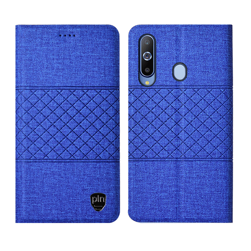 Etui Samsung Galaxy A8s Læder Blå Telefon, Cover Samsung Galaxy A8s Tasker Mesh Anti-fald