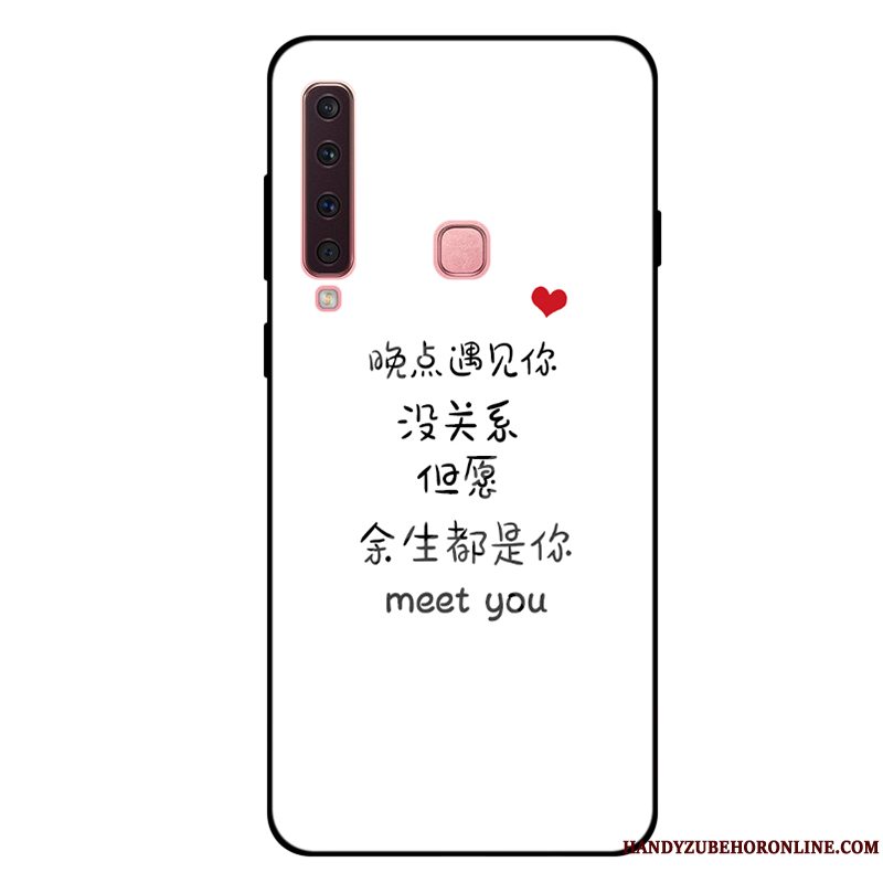 Etui Samsung Galaxy A9 2018 Blød Elskeren Telefon, Cover Samsung Galaxy A9 2018 Tasker Anti-fald Hvid