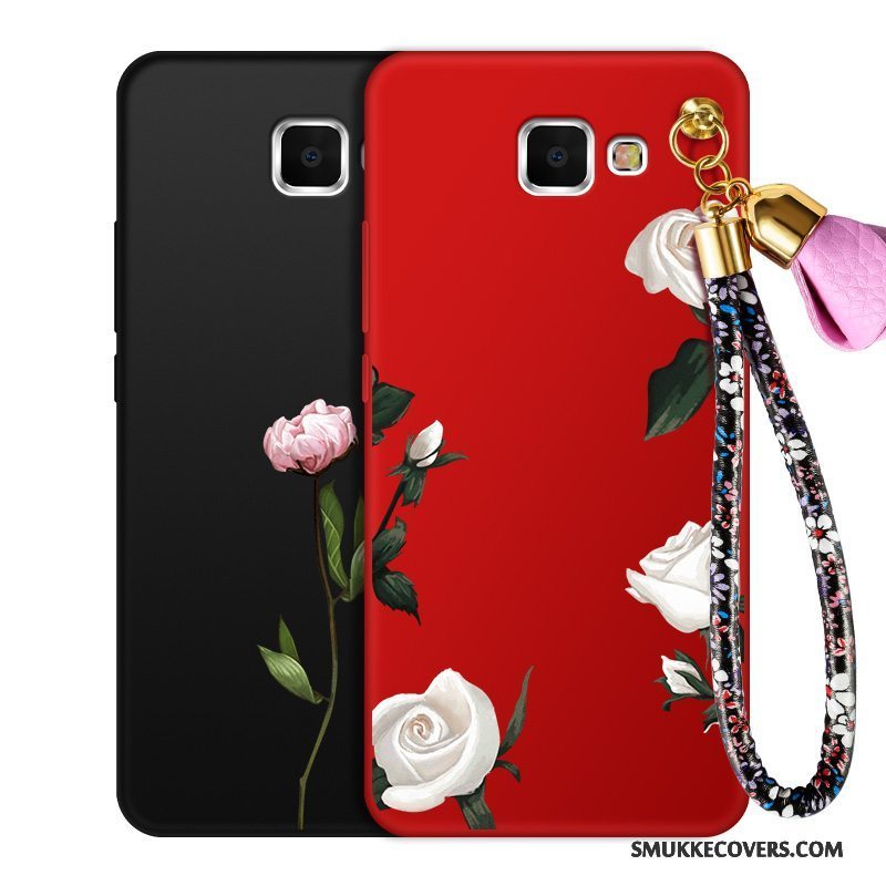 Etui Samsung Galaxy A9 Tasker Rød Telefon, Cover Samsung Galaxy A9 Beskyttelse Anti-fald Høj