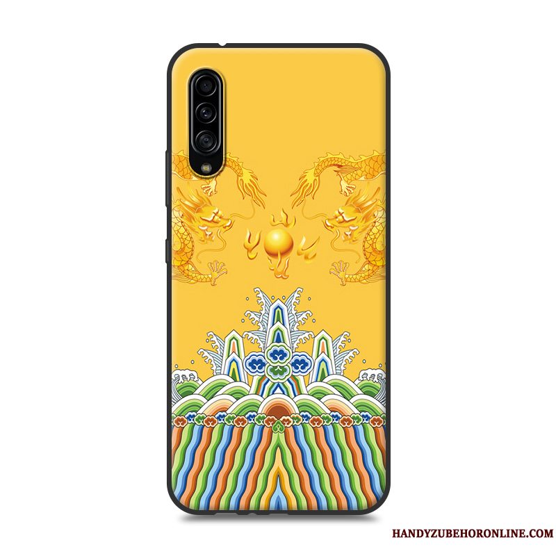 Etui Samsung Galaxy A90 5g Cartoon Elskeren Gul, Cover Samsung Galaxy A90 5g Beskyttelse Telefon