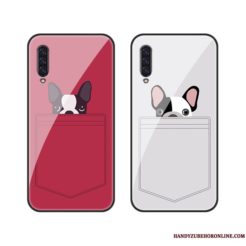 Etui Samsung Galaxy A90 5g Cartoon Hvid Telefon, Cover Samsung Galaxy A90 5g Tasker Glas Elskeren