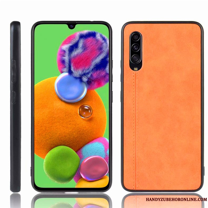 Etui Samsung Galaxy A90 5g Kreativ Anti-fald Gul, Cover Samsung Galaxy A90 5g Beskyttelse Telefonsimple