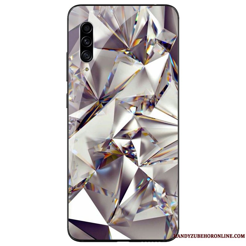 Etui Samsung Galaxy A90 5g Silikone Anti-fald Glas, Cover Samsung Galaxy A90 5g Tasker Grå Af Personlighed