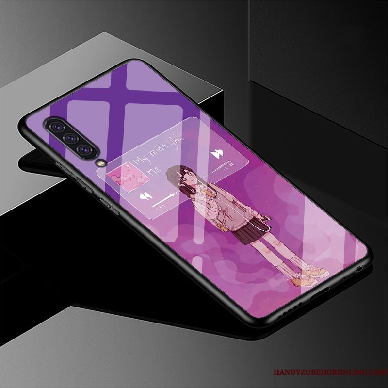 Etui Samsung Galaxy A90 5g Silikone Glas Smuk, Cover Samsung Galaxy A90 5g Tasker Anti-fald Frisk