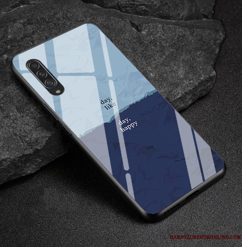 Etui Samsung Galaxy A90 5g Silikone Rombe Telefon, Cover Samsung Galaxy A90 5g And Blå