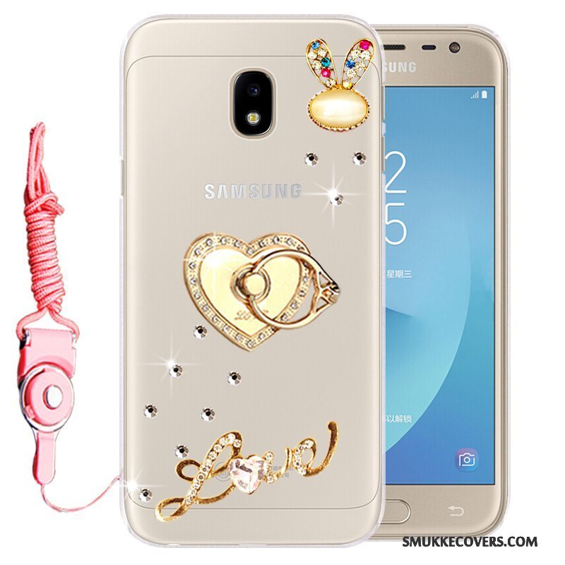 Etui Samsung Galaxy J3 2017 Beskyttelse Telefonguld, Cover Samsung Galaxy J3 2017 Blød Anti-fald