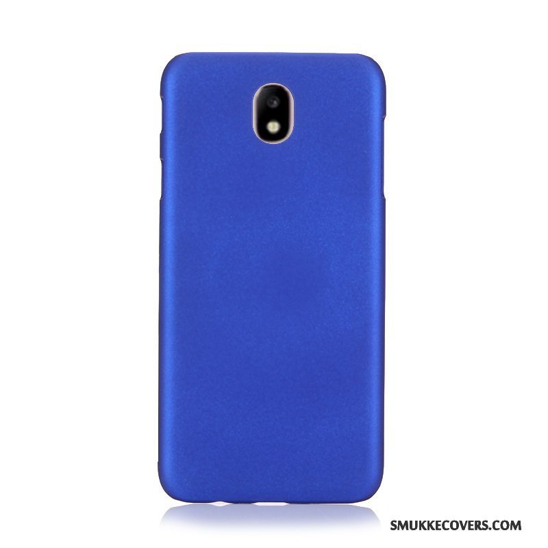 Etui Samsung Galaxy J3 2017 Tasker Hård Telefon, Cover Samsung Galaxy J3 2017 Beskyttelse Blå Nubuck