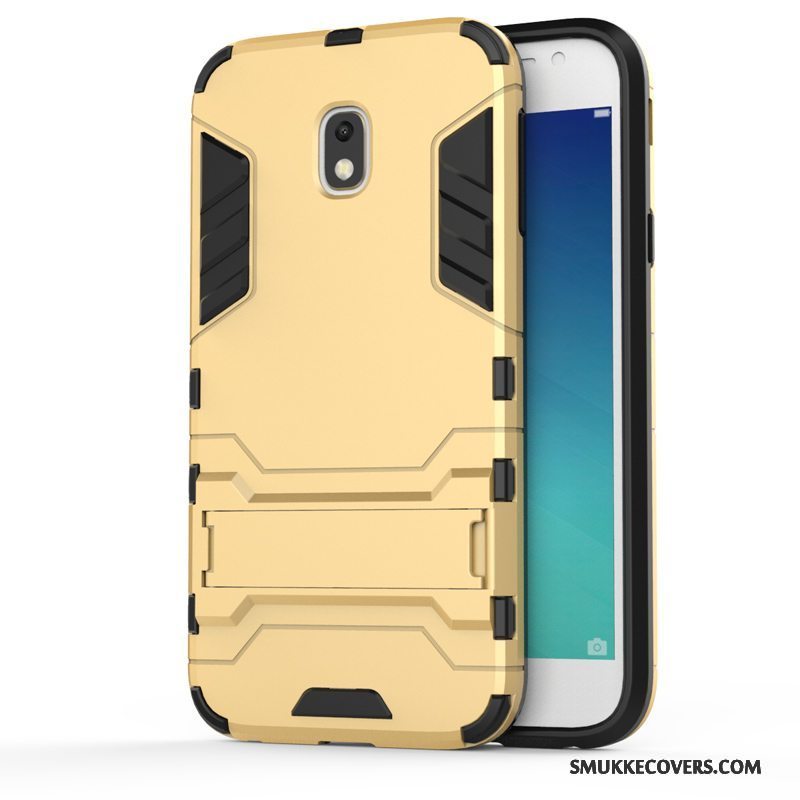 Etui Samsung Galaxy J3 2017 Tasker Telefonguld, Cover Samsung Galaxy J3 2017 Silikone Hård Anti-fald