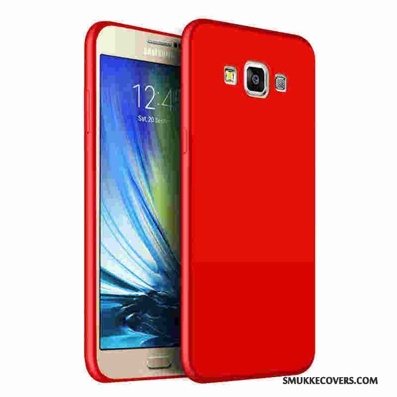 Etui Samsung Galaxy J5 2015 Beskyttelse Anti-fald Rød, Cover Samsung Galaxy J5 2015 Silikone Telefonnubuck