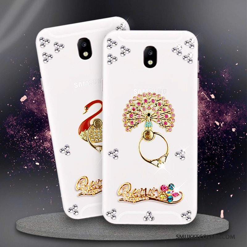 Etui Samsung Galaxy J5 2017 Strass Trend Telefon, Cover Samsung Galaxy J5 2017 Beskyttelse Europa Hvid