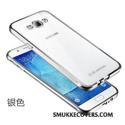Etui Samsung Galaxy J7 2015 Blød Scratch Sølv, Cover Samsung Galaxy J7 2015 Beskyttelse Telefongennemsigtig