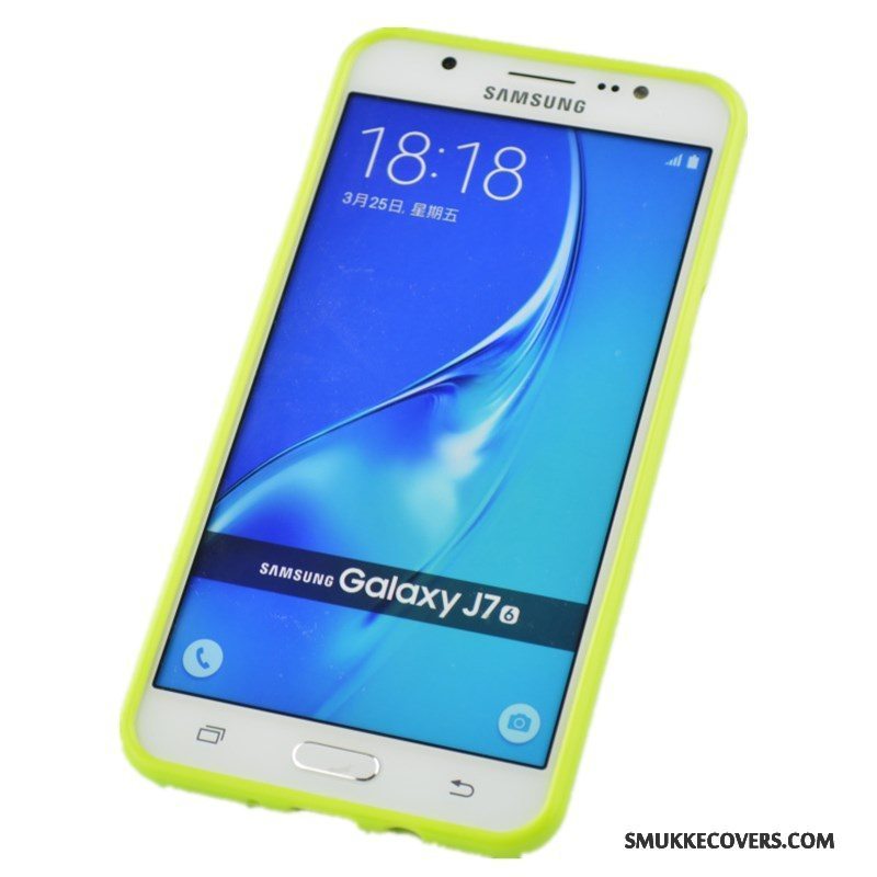 Etui Samsung Galaxy J7 2016 Beskyttelse Grøn Telefon, Cover Samsung Galaxy J7 2016 Kreativ Anti-fald