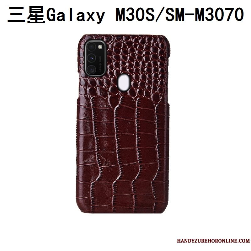 Etui Samsung Galaxy M30s Beskyttelse Anti-fald Tilpas, Cover Samsung Galaxy M30s Læder Fugl Bagdæksel