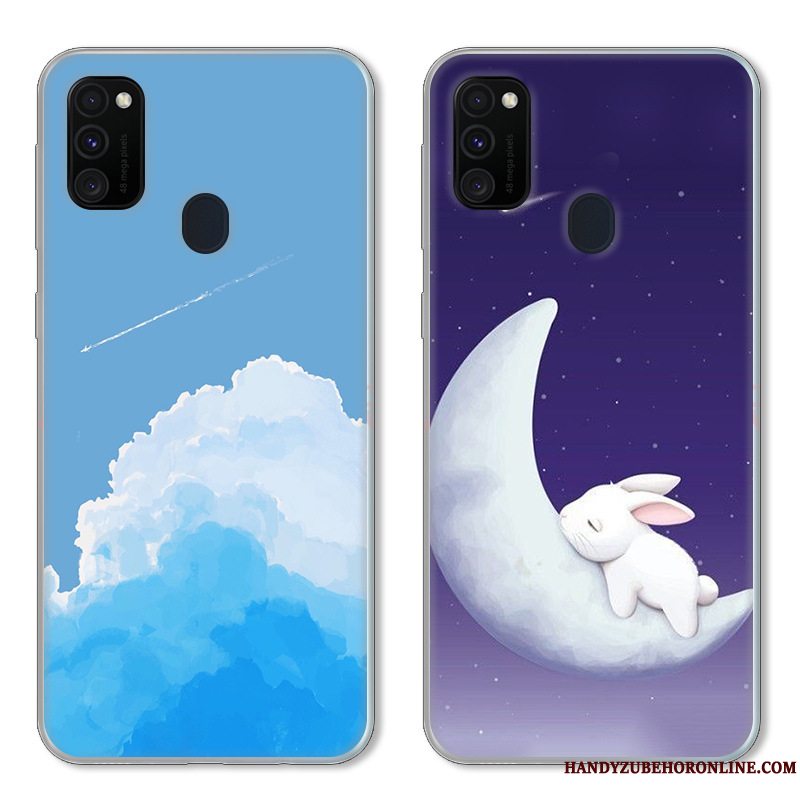 Etui Samsung Galaxy M30s Beskyttelse Trend Lille Sektion, Cover Samsung Galaxy M30s Blå Frisk