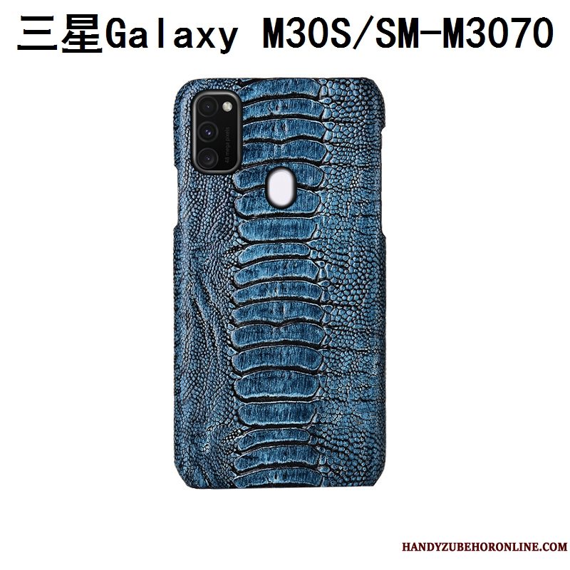 Etui Samsung Galaxy M30s Luksus Bagdæksel Fugl, Cover Samsung Galaxy M30s Læder Anti-fald Tilpas