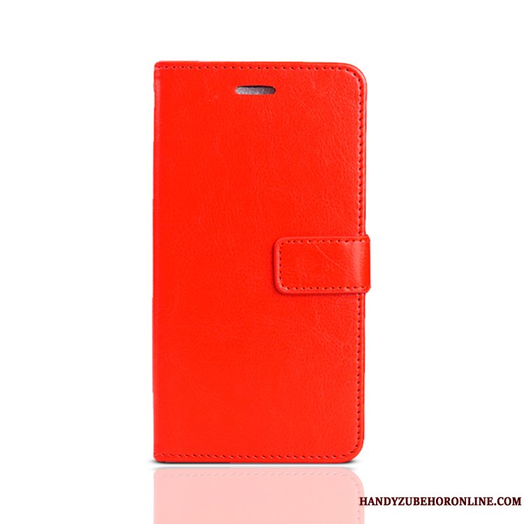 Etui Samsung Galaxy Note 10 Beskyttelse Kort Telefon, Cover Samsung Galaxy Note 10 Læder Stor Rød