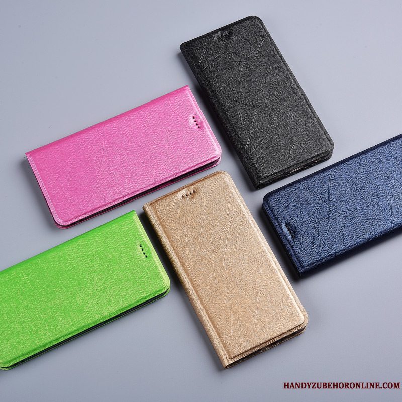Etui Samsung Galaxy Note 10 Læder Silke Guld, Cover Samsung Galaxy Note 10 Folio Telefon