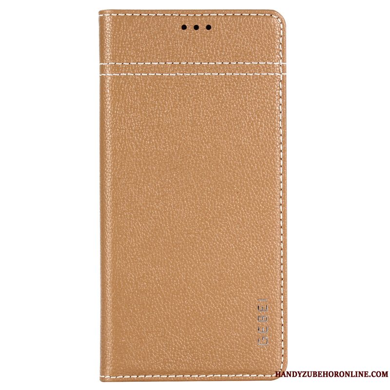 Etui Samsung Galaxy Note 10 Læder Telefonkhaki, Cover Samsung Galaxy Note 10 Folio