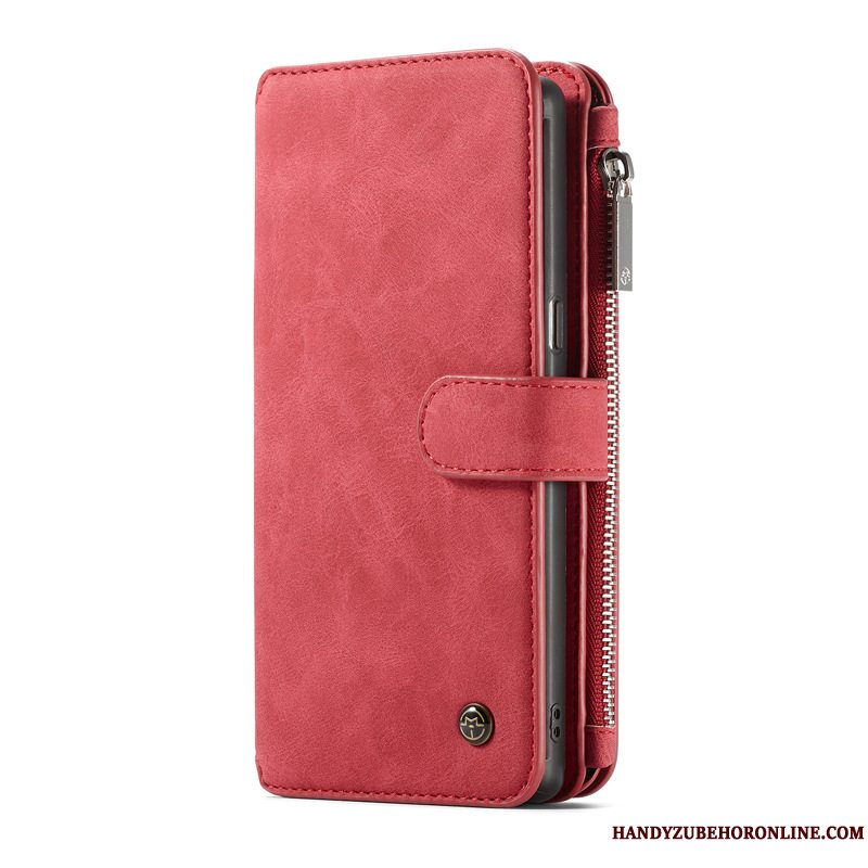 Etui Samsung Galaxy Note 10 Læder Telefonrød, Cover Samsung Galaxy Note 10