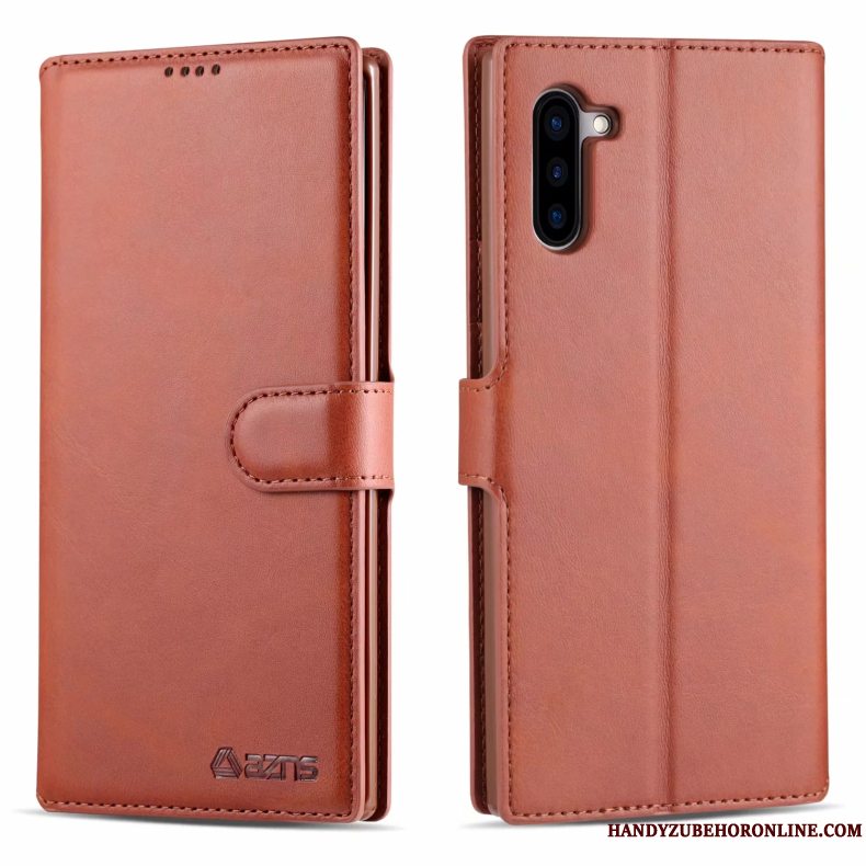 Etui Samsung Galaxy Note 10 Silikone Hængende Ornamenter Telefon, Cover Samsung Galaxy Note 10 Læder Anti-fald Kort