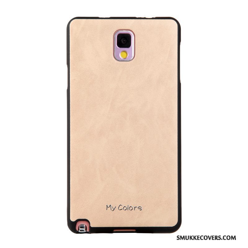 Etui Samsung Galaxy Note 3 Blød Telefonbusiness, Cover Samsung Galaxy Note 3 Læder Khaki