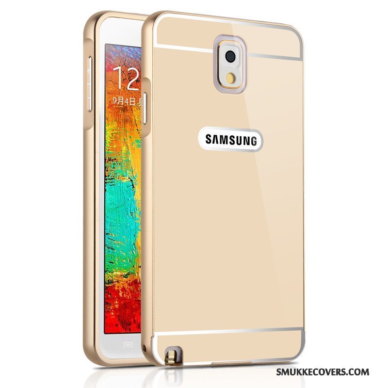 Etui Samsung Galaxy Note 3 Metal Hærdning Guld, Cover Samsung Galaxy Note 3 Beskyttelse Skærmbeskyttelse Anti-fald