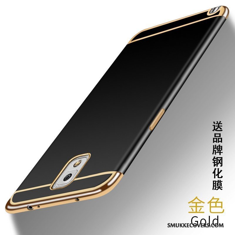 Etui Samsung Galaxy Note 3 Tasker Guld Nubuck, Cover Samsung Galaxy Note 3 Blød Af Personlighed Telefon