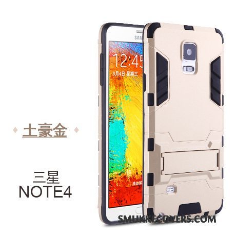 Etui Samsung Galaxy Note 4 Beskyttelse Simple Telefon, Cover Samsung Galaxy Note 4 Tasker Hård Guld