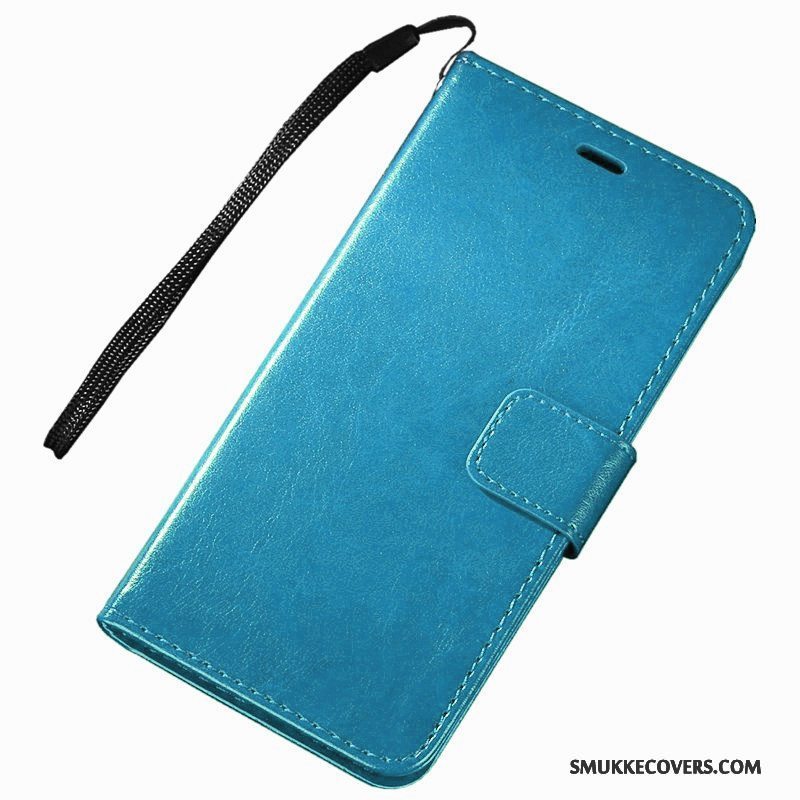 Etui Samsung Galaxy Note 4 Læder Blå, Cover Samsung Galaxy Note 4 Folio