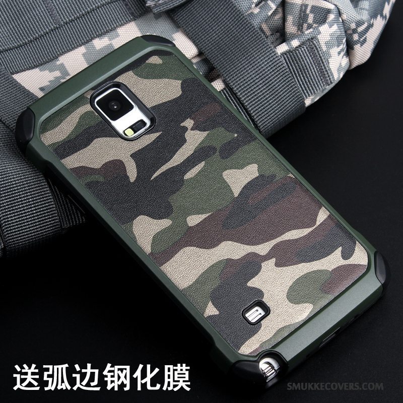 Etui Samsung Galaxy Note 4 Silikone Anti-fald Af Personlighed, Cover Samsung Galaxy Note 4 Kreativ Telefoncamouflage