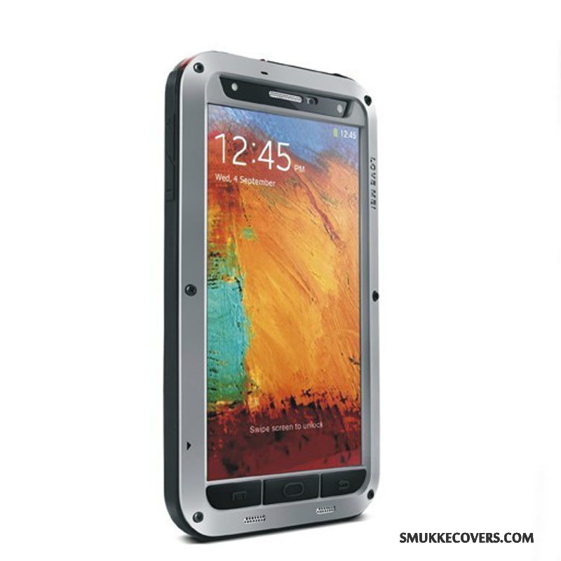 Etui Samsung Galaxy Note 4 Tasker Ramme Sølv, Cover Samsung Galaxy Note 4 Beskyttelse Telefonanti-fald