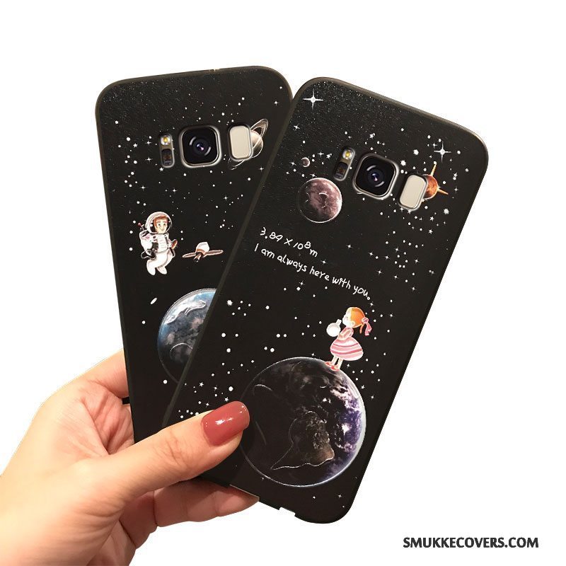 Etui Samsung Galaxy Note 5 Cartoon Hængende Ornamenter Trend, Cover Samsung Galaxy Note 5 Silikone Sort Telefon