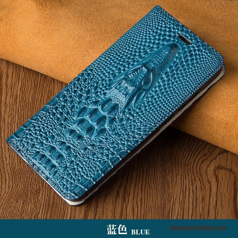 Etui Samsung Galaxy Note 5 Luksus Mørkeblå High End, Cover Samsung Galaxy Note 5 Læder Telefonaf Personlighed