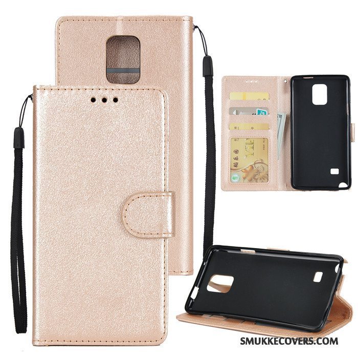 Etui Samsung Galaxy Note 5 Læder Telefonlyserød, Cover Samsung Galaxy Note 5 Beskyttelse Anti-fald Business