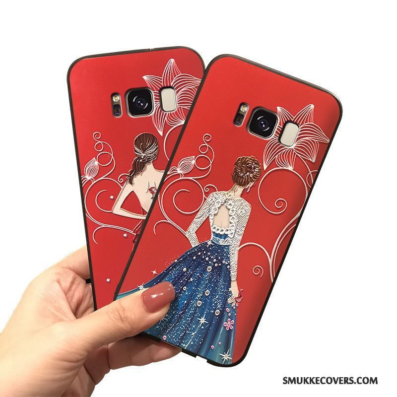 Etui Samsung Galaxy Note 5 Silikone Hængende Ornamenter Telefon, Cover Samsung Galaxy Note 5 Af Personlighed Rød