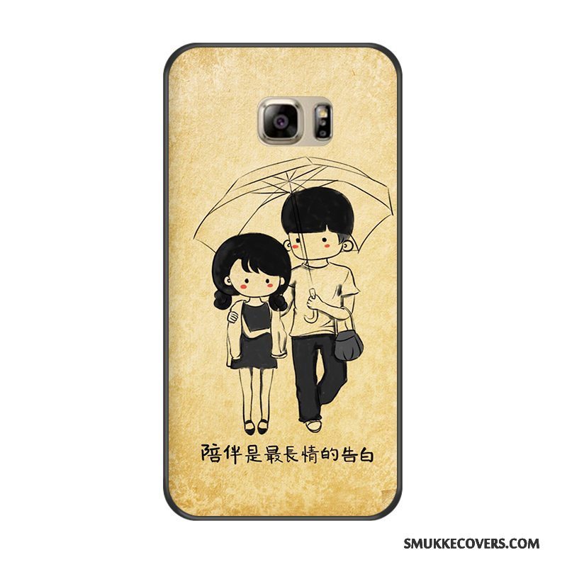 Etui Samsung Galaxy Note 5 Tasker Anti-fald Telefon, Cover Samsung Galaxy Note 5 Silikone Gul Sort