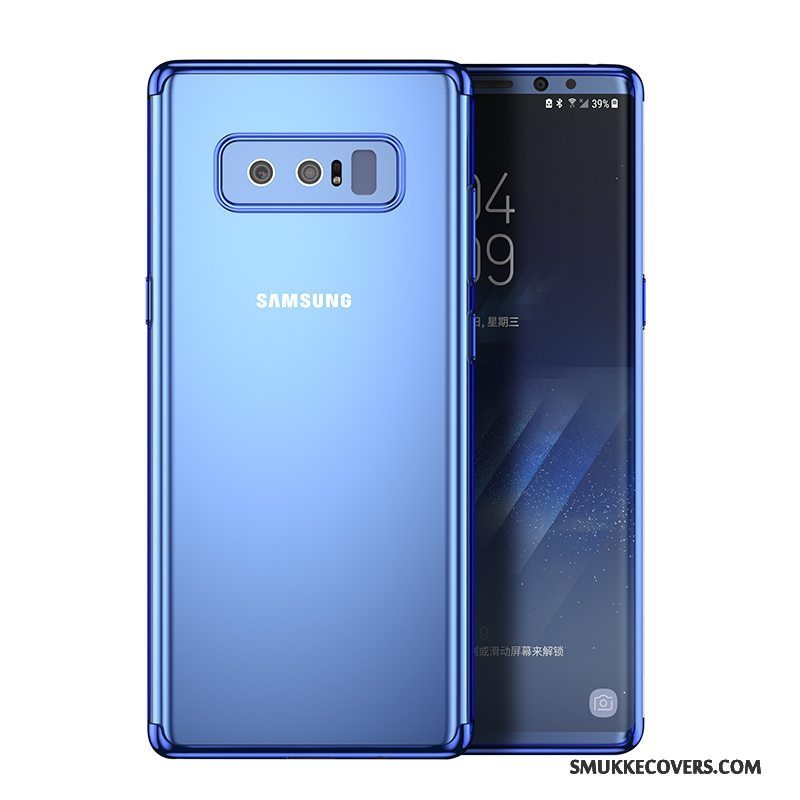Etui Samsung Galaxy Note 8 Beskyttelse Gennemsigtig Blå, Cover Samsung Galaxy Note 8 Tasker Rotte Telefon