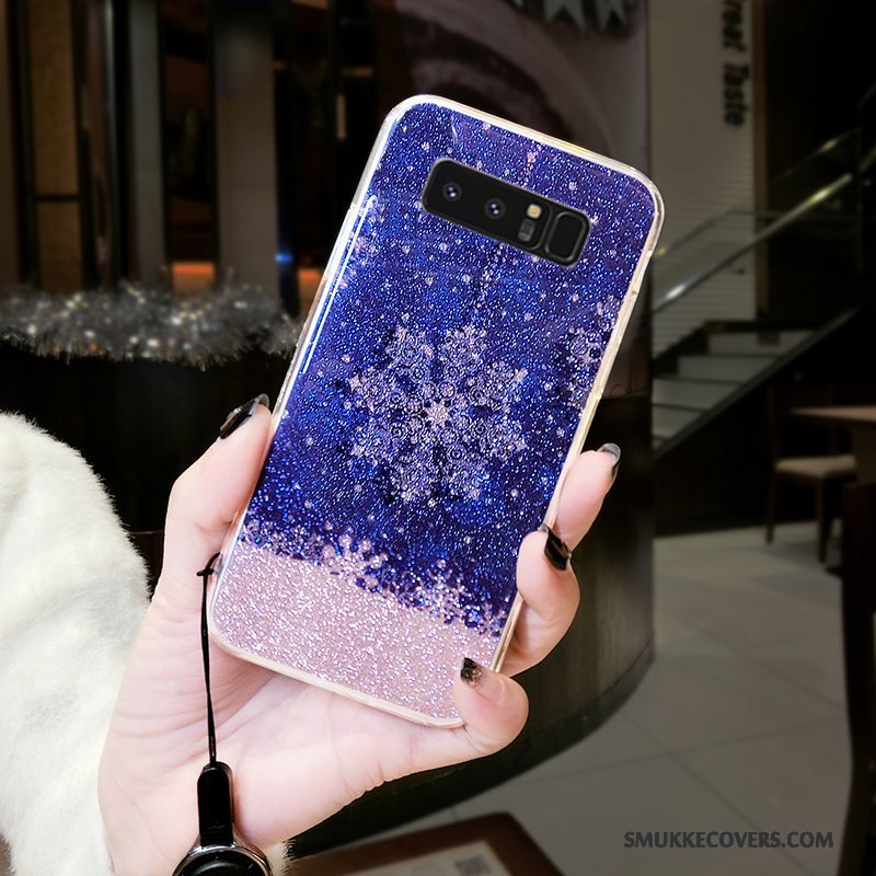 Etui Samsung Galaxy Note 8 Blød Af Personlighed Blå, Cover Samsung Galaxy Note 8 Kreativ Anti-fald Trend