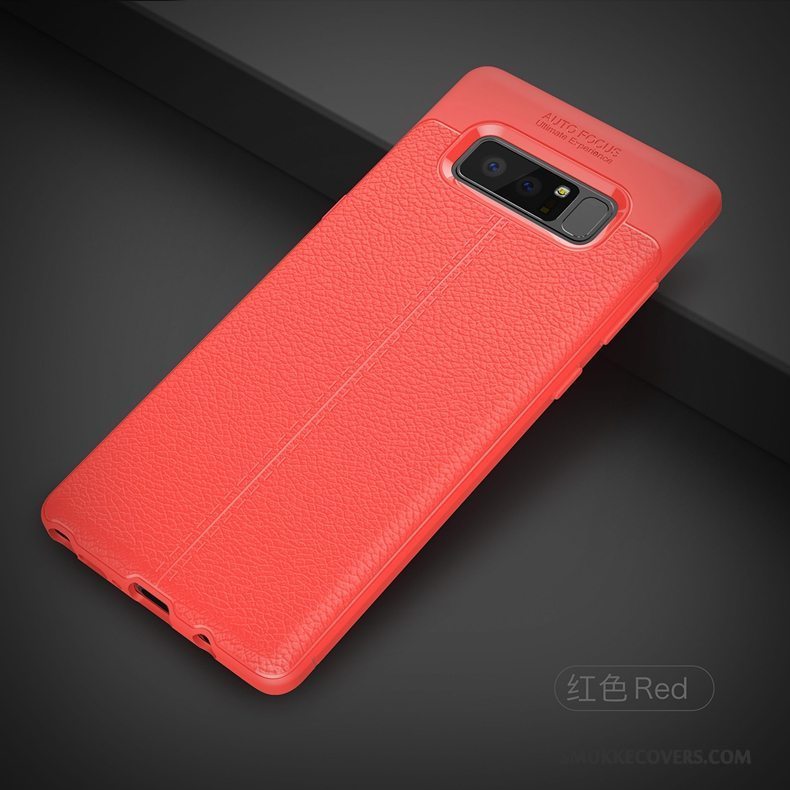 Etui Samsung Galaxy Note 8 Blød Mønster Litchi, Cover Samsung Galaxy Note 8 Beskyttelse Anti-fald Trend