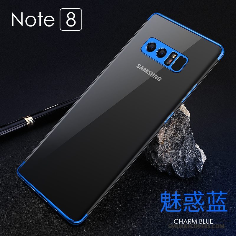 Etui Samsung Galaxy Note 8 Blød Trend Blå, Cover Samsung Galaxy Note 8 Beskyttelse Vind Anti-fald