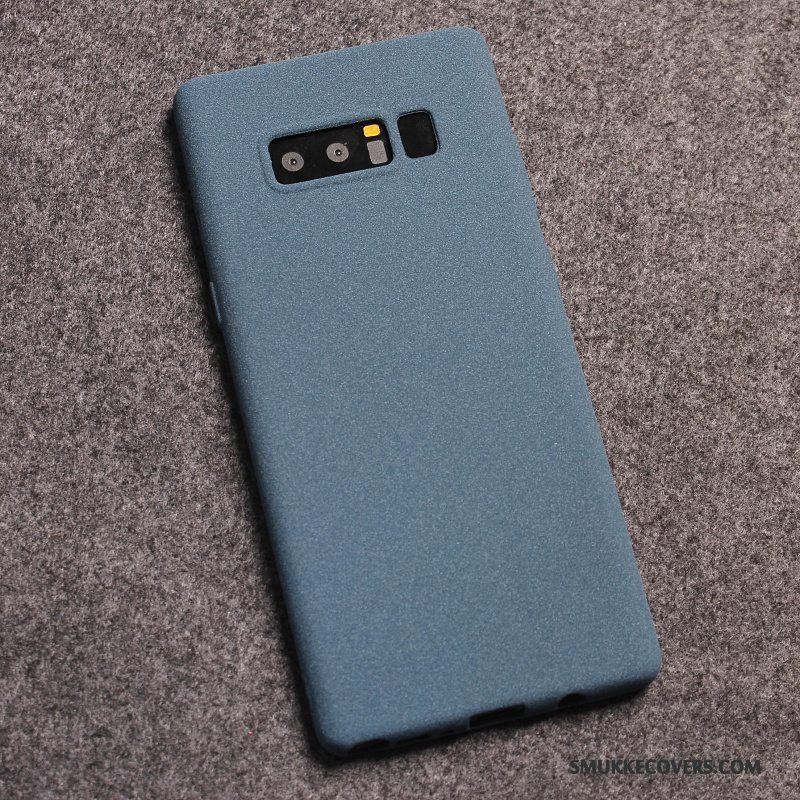 Etui Samsung Galaxy Note 8 Cartoon Simple Telefon, Cover Samsung Galaxy Note 8 Tasker Mørkeblå Anti-fald