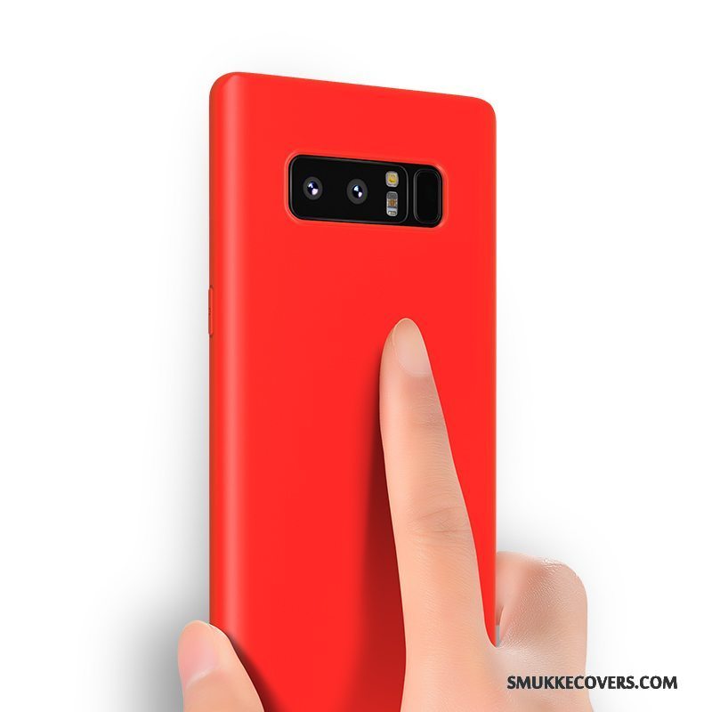 Etui Samsung Galaxy Note 8 Kreativ Tynd Af Personlighed, Cover Samsung Galaxy Note 8 Tasker Anti-fald Rød