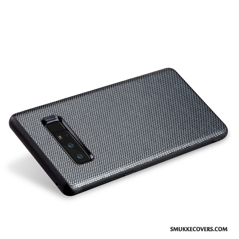 Etui Samsung Galaxy Note 8 Læder Anti-fald Elegante, Cover Samsung Galaxy Note 8 Luksus Dyb Farve Hård