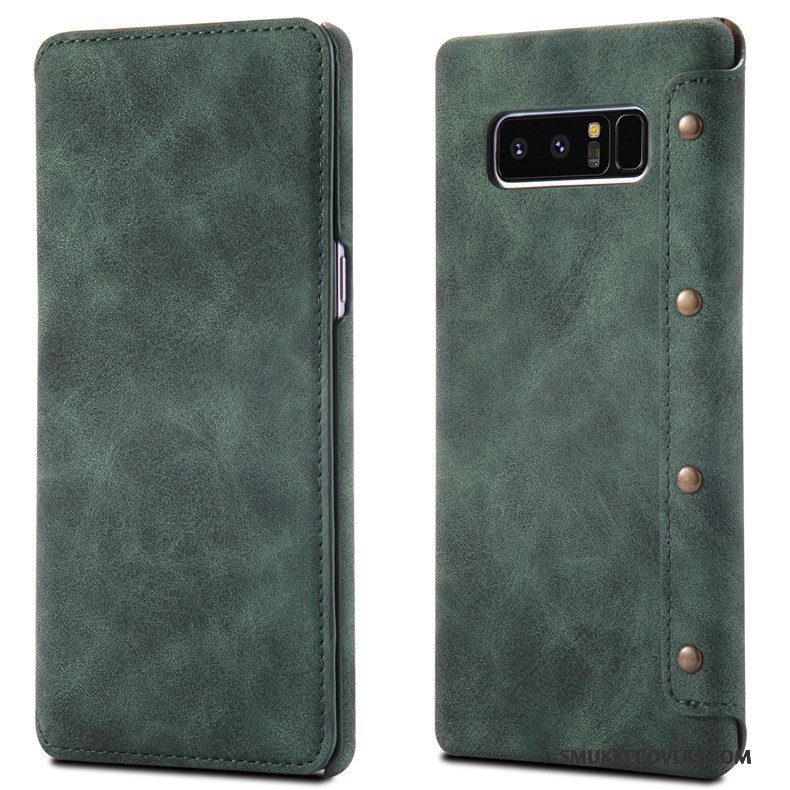 Etui Samsung Galaxy Note 8 Læder Hård Anti-fald, Cover Samsung Galaxy Note 8 Beskyttelse Telefontrend