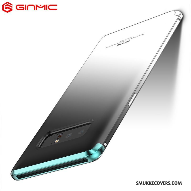 Etui Samsung Galaxy Note 8 Metal Trend Grøn, Cover Samsung Galaxy Note 8 Kreativ Nubuck Af Personlighed