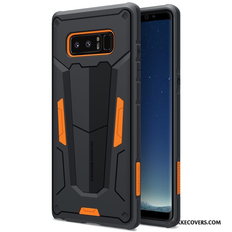 Etui Samsung Galaxy Note 8 Tasker Orange Guld, Cover Samsung Galaxy Note 8 Silikone Telefontykke